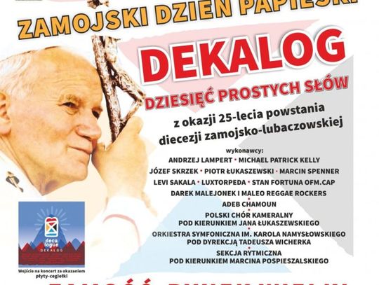 Koncert „Dekalog” z okazji Zamojskiego Dnia Papieskiego