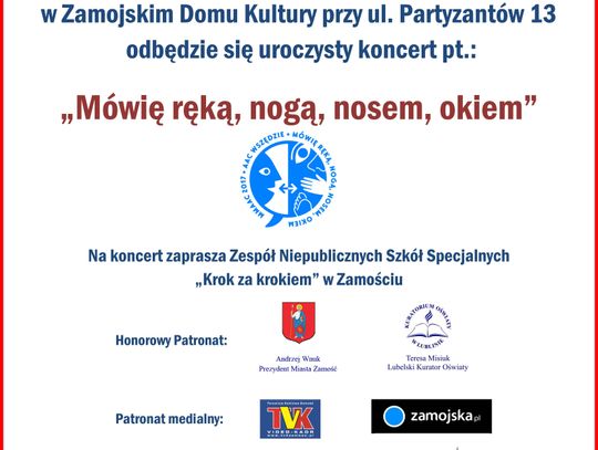 Koncert "Mówię ręką, nogą, nosem, okiem" w dniu 31.10.2017 r. w ZDK