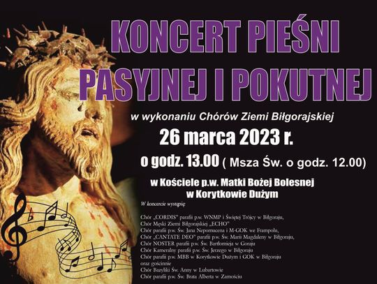 Koncert Pieśni Pasyjnej i Pokutnej w Korytkowie Dużym