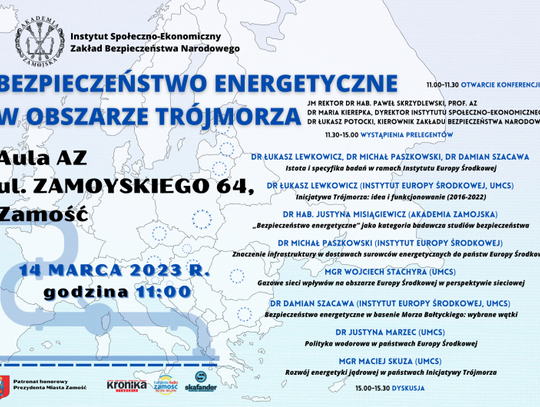 Konferencja dotyczącą bezpieczeństwa energetycznego w Akademii Zamojskiej