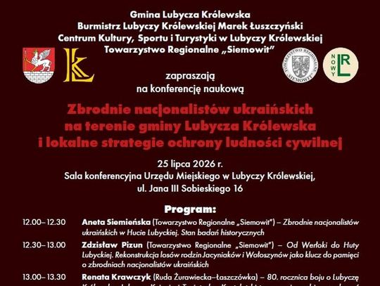 Konferencja naukowa w Lubyczy Królewskiej