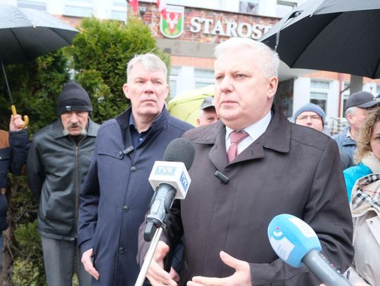 Konferencja prasowa o prywatyzacji szpitala w Hrubieszowie