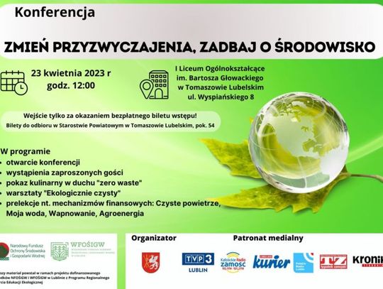 Konferencja „Zmień przyzwyczajenia, zadbaj o środowisko” 