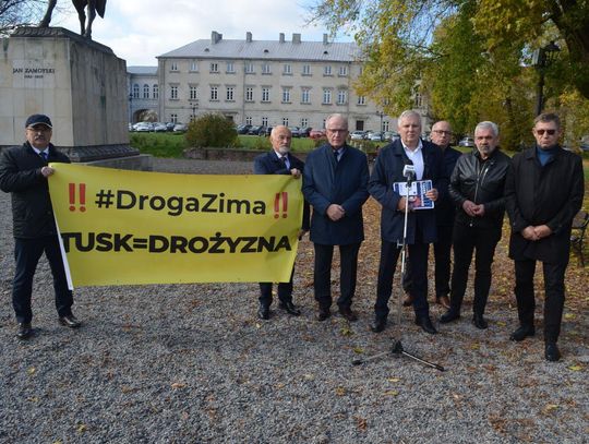 Konferencja prasowa dotyczącą akcji "DROGA ZIMA"