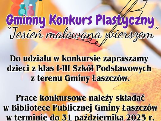 Łaszczów: Jesienny konkurs w Bibliotece