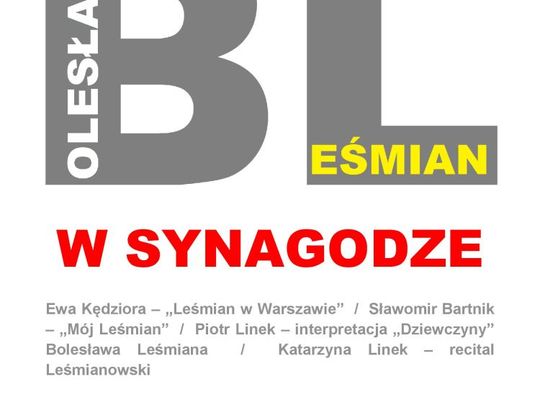 Leśmian w Synagodze 