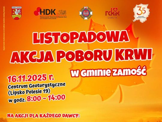 Listopadowa akcja poboru krwi
