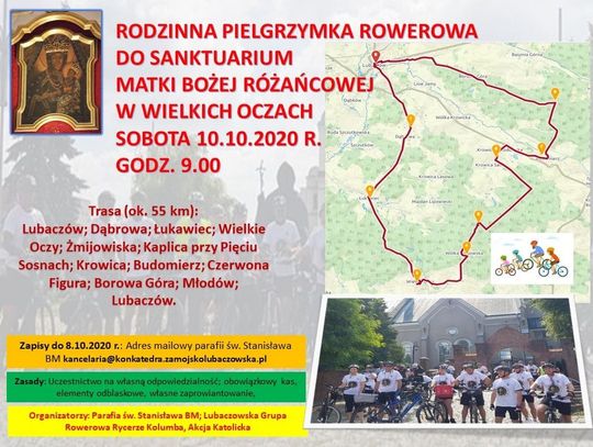 Lubaczów. Do Matki Bożej na rowerze