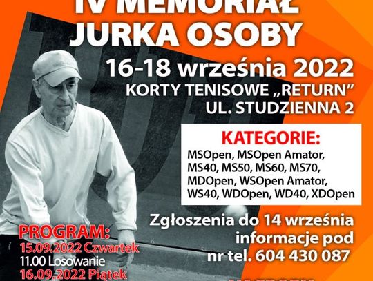 Memoriał Jurka Osoby. Trwają zapisy na turniej