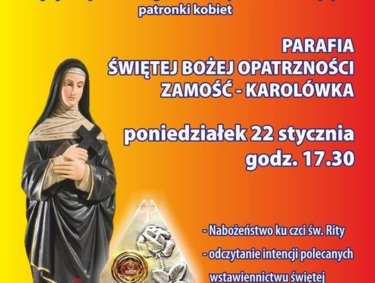 Nabożeństwa za wstawiennictwem św. Rity