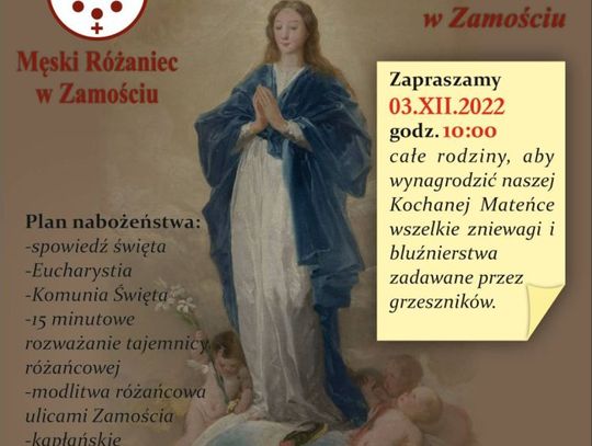 Nabożeństwo pierwszosobotnie połączone z procesją różańcową w parafii pw. św. Michała Archanioła w Zamościu