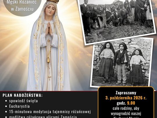 Nabożeństwo pierwszych sobót miesiąca połączone z procesją różańcową ulicami Zamościa