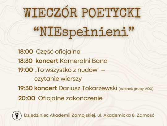 "NIEspełnieni" - tomik wierszy zamojskiej młodzieży