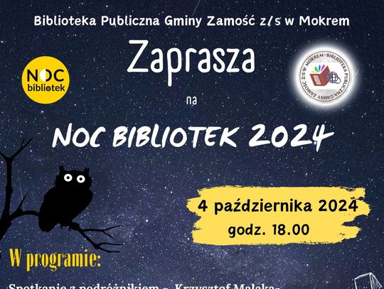 Noc Bibliotek w Mokrem