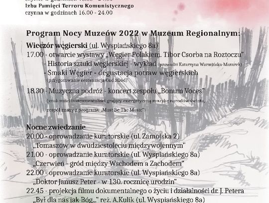 Noc Muzeów 2022 w Muzeum Regionalnym w Tomaszowie Lubelskim