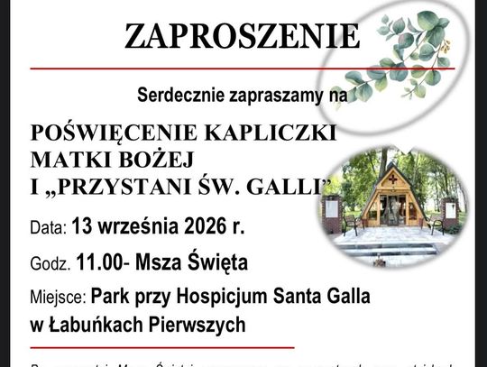 Nowa inicjatywa przy Hospicjum Santa Galla