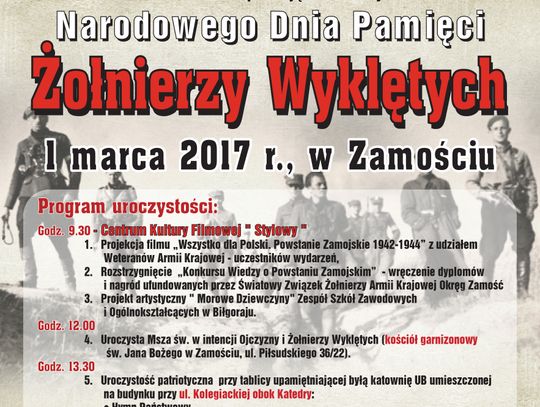 Obchody Dnia Pamięci Żołnierzy Wyklętych w Zamościu