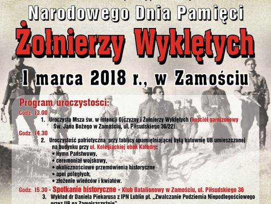 Obchody Narodowego Dnia Pamięci Żołnierzy Wyklętych w Zamościu