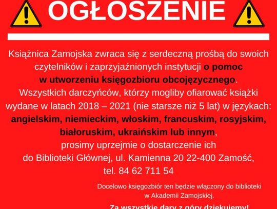 Obcojęzyczny księgozbiór w Książnicy