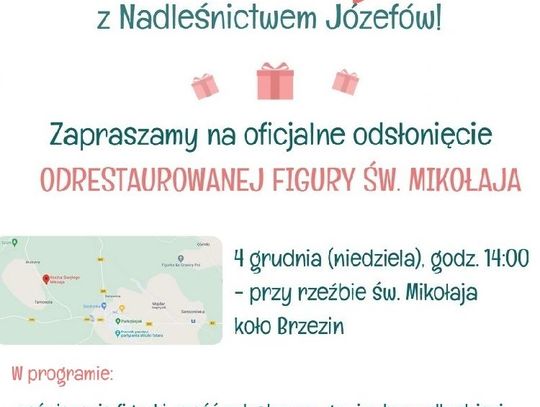 Odsłonięcie odrestaurowanej figury św. Mikołaja