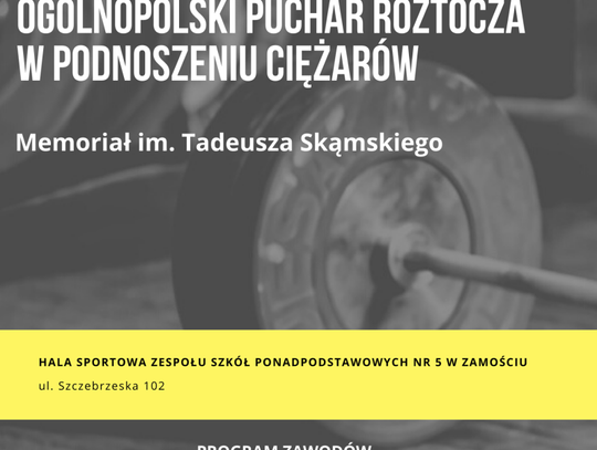 Ogólnopolski Puchar Roztocza w podnoszeniu ciężarów