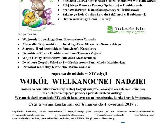 Ostatnie dni zgłoszeń do konkursu "Wokół Wielkanocnej Nadziei"