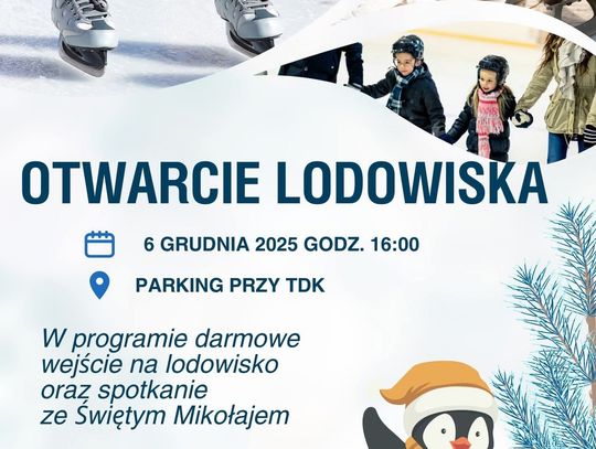 Otwarcie lodowiska w Tomaszowie Lubelskim