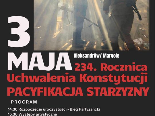 Pacyfikacja Starzyzny oraz obchody uchwalenia Konstytucji 3 Maja w Gminie Aleksandrów