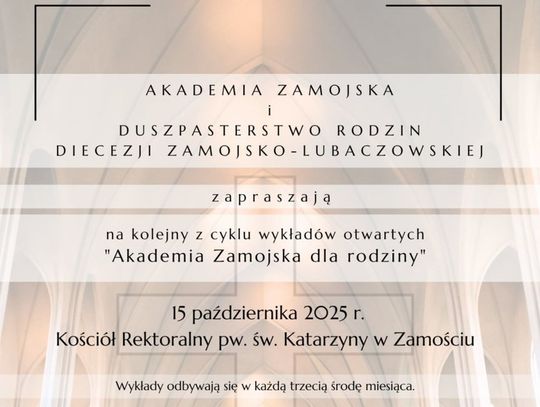 Październikowy wykład o wychowaniu dzieci w Zamościu