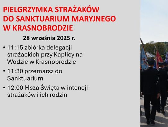 Pielgrzymka strażaków powiatu zamojskiego