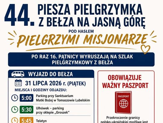 Pielgrzymka z Bełza na Jasną Górę