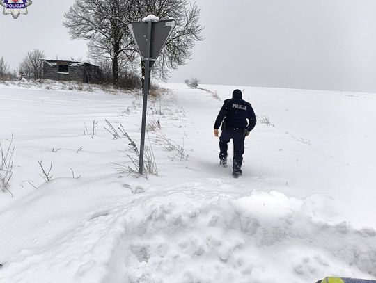 Policyjne kontrole w czasie silnych mrozów