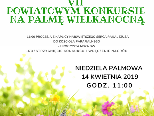 Powiatowy Konkurs na Palmę Wielkanocną