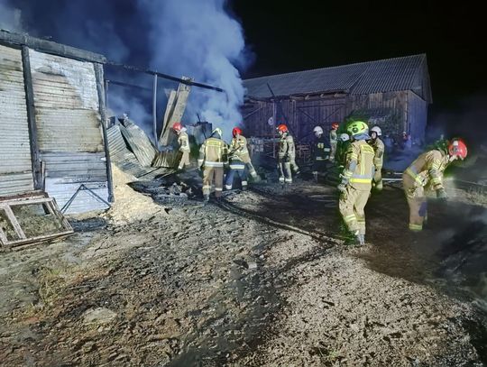 Pożar zakładu stolarskiego