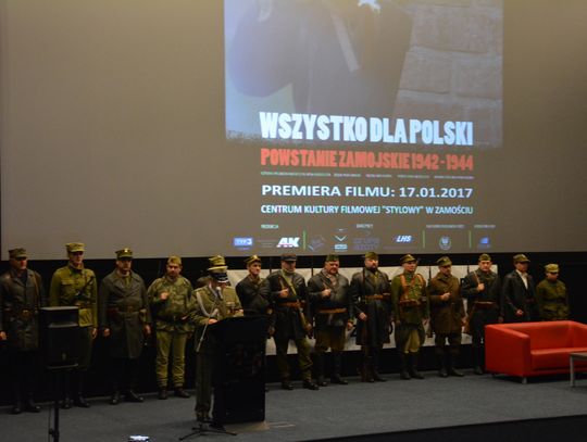 Premiera filmu  „Wszystko dla Polski. Powstanie Zamojskie 1942-1944”