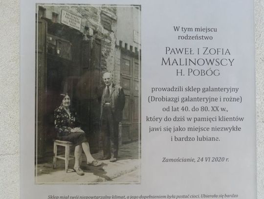 Prezentacja pamiątkowej tablicy 