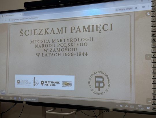 Prezentacja projektu „Zamość – Miasto Świadectwo”