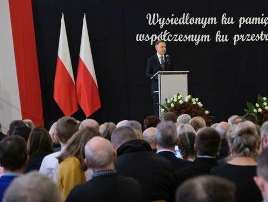 Prezydent RP Andrzej Duda wziął udział w obchodach 80. rocznicy wysiedleń mieszkańców Zamojszczyzny