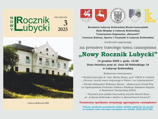 Promocja nowego tomu "Rocznika Lubyckiego"