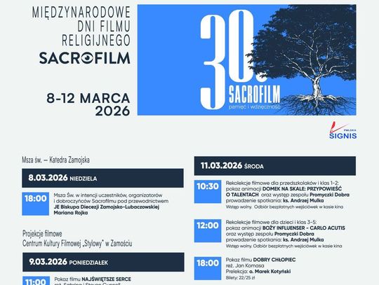 Przed nami jubileuszowa 30. edycja MDFR „Sacrofilm”