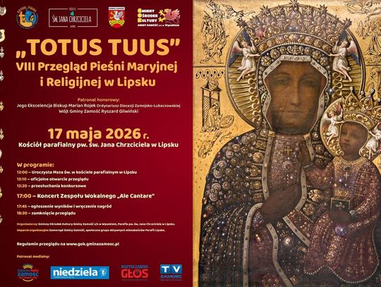 Przed nami VIII Przegląd Pieśni Maryjnej i Religijnej "Totus Tuus"