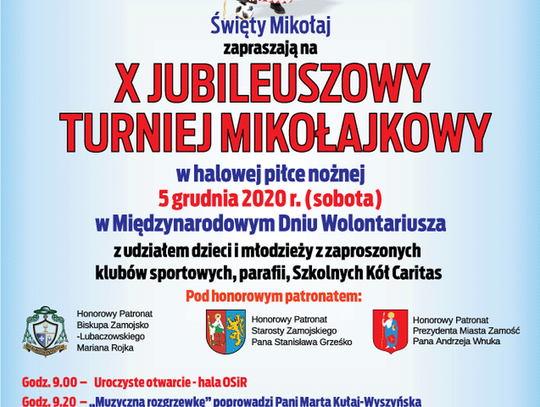 Przed piłkarzami X Turniej Mikołajkowy