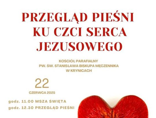 Przegląd Pieśni ku Czci Serca Jezusowego w Krynicach