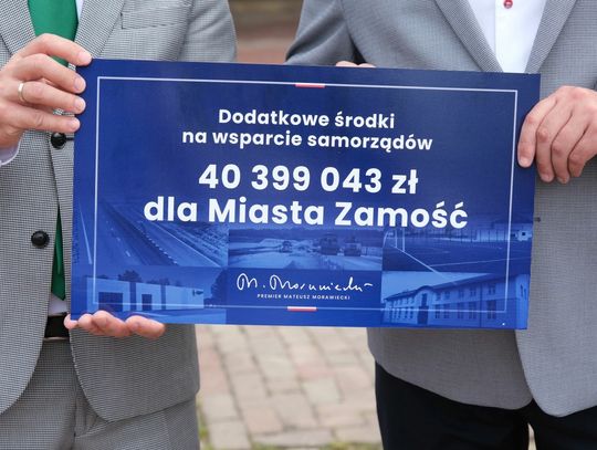 Przekazano subwencje wyrównawcze dla Zamościa