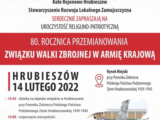 Regionalne obchody 80.rocznicy przemianowania Związku Walki Zbrojnej w Armię Krajową