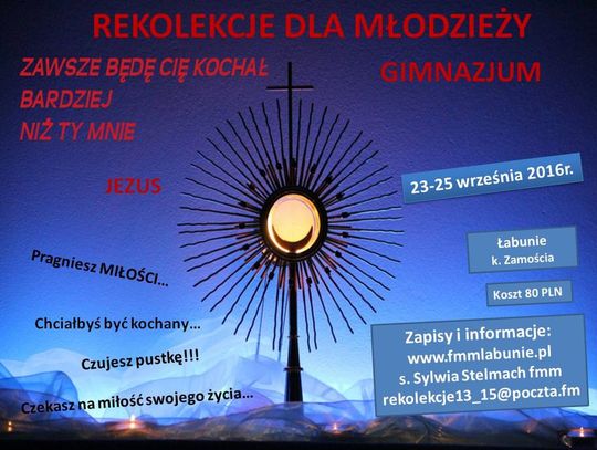 Rekolekcje dla młodzieży. Gimnazjum