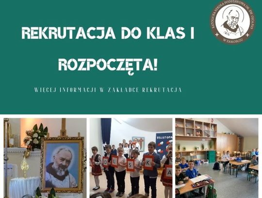 Rekrutacja do Katolickiej Szkoły Podstawowej w Zamościu