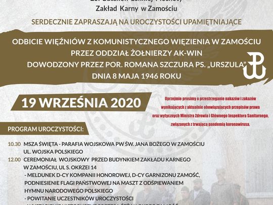 Rocznica odbicia więźniów z zamojskiego więzienia