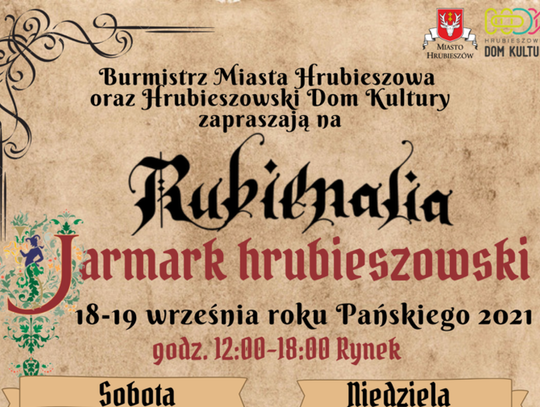 „Rubienialia – Jarmark Hrubieszowski” już od jutra