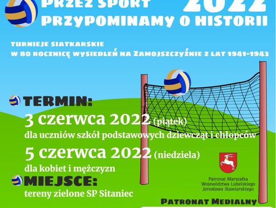 Siatkarskie rozgrywki. “Przez sport przypominamy o historii”